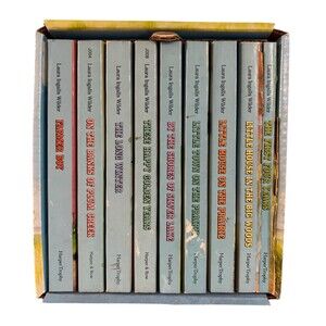Little House Books 9 Book Box Set Laura Ingalls Wilder Prarie Paperback VTG 1981